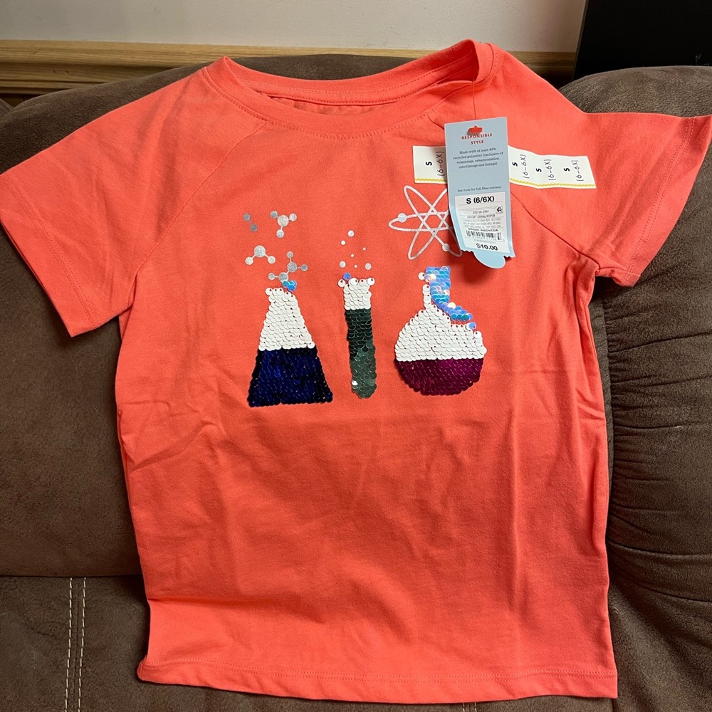Girls cat & Jack shirt